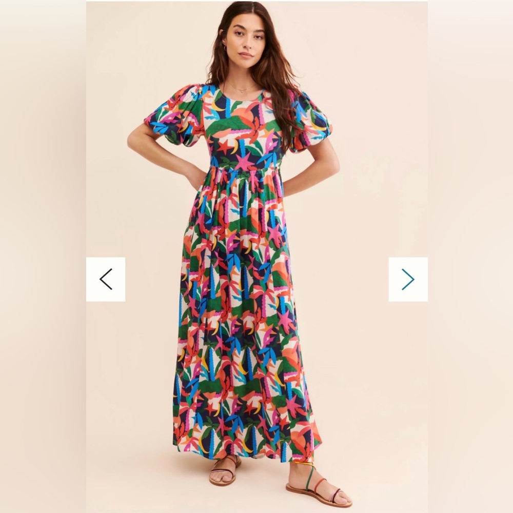 NWT Beach Riot Weston Maxi Dress Boho Anthropologie Elegant Open Back Small